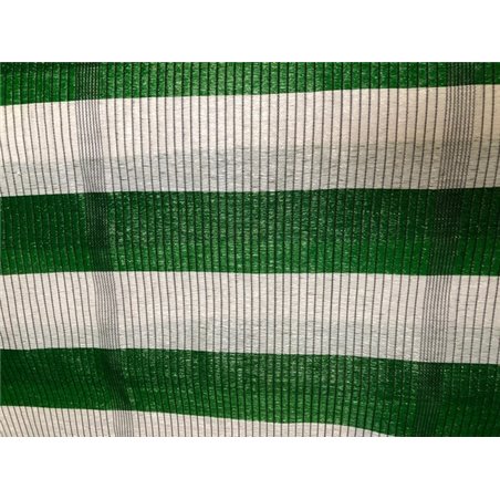 Malla de Ocultacion Bicolor - Metro lineal Verde y Blanco