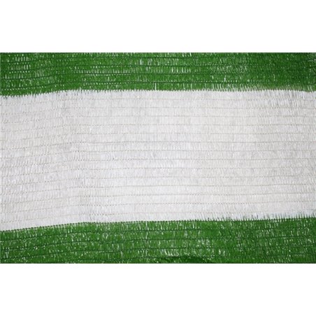 Malla de Sombreo Bicolor Verde/Blanco - Metro lineal