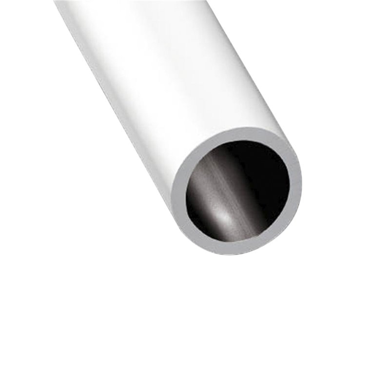 Perfil de Aluminio Blanco - Tubo redondo - Pack 3 unidades